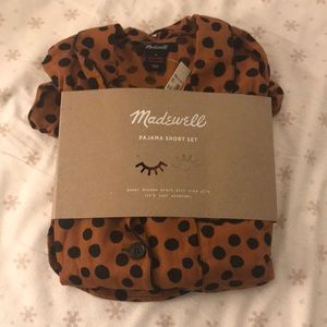 Flannel Bedtime Pajama Set in Leopard Dot